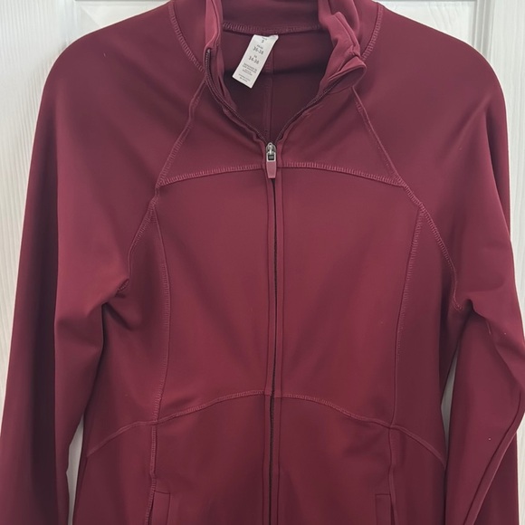 Marika Women's Burgundy Athletic Jacket - Picture 2 of 6